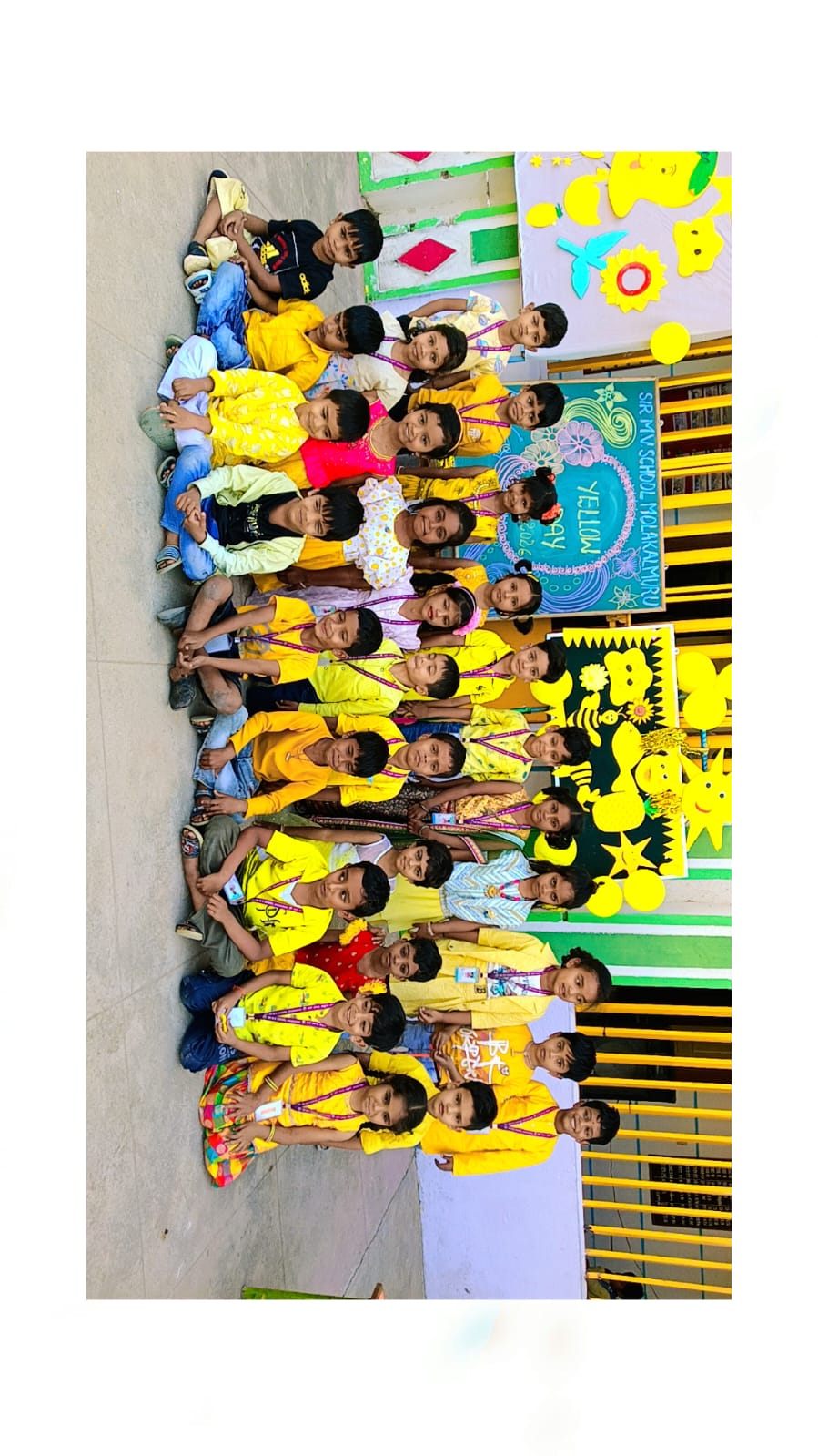 Yellow day celebrations for kindergarten